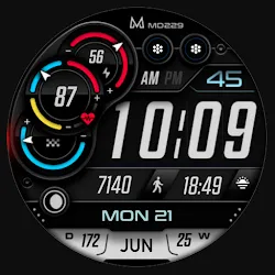 MD229 Digital watch face icon