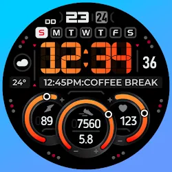 SH040 Watch Face, WearOS watch icon