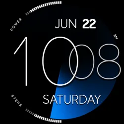 ZION Blue - digital watch face icon