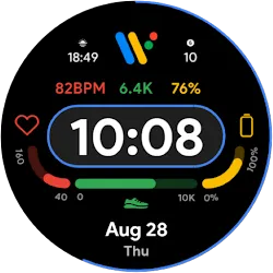 Pixel Style Digital Watch Face icon