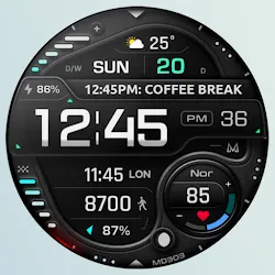 MD303 Digital watch face icon