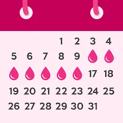 Eisprungkalender und Zyklus icon