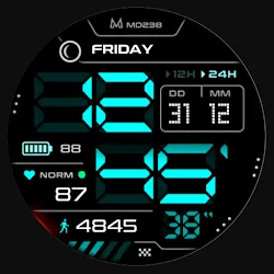MD238 Digital watch face icon