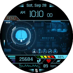 BFF15- Technology Brain HUD icon