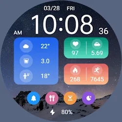 Starry Night Widget ZKin Watch icon