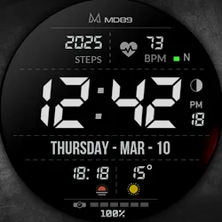 MD89 Minimal Digital watchface icon