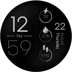 Digital Minimal Watch Face IO icon