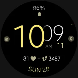 Battery v5 minimal watch face icon