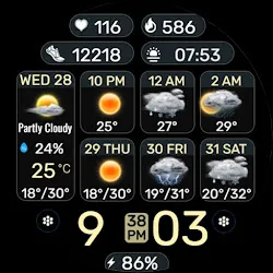 Weather Board 2 Black IW10 icon