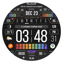 NW123: Digital watch face icon