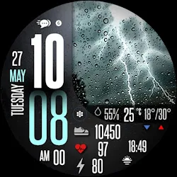 Animated Weather Modern IW07 icon