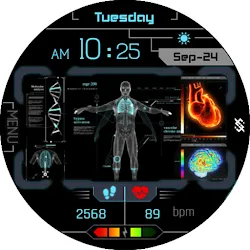 BFF35- Technology Body & Heart icon