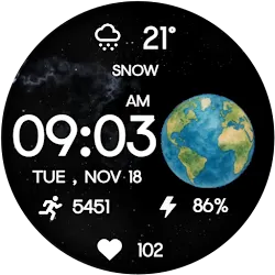 Earth Galaxy WatchFace icon