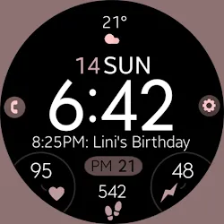 Battery 8 rose gold watch face icon