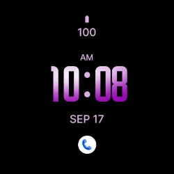 Soft Purple Modern Watch Face icon