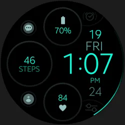 Digital Black v2 watch face icon