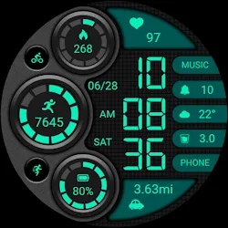 Retro Green ZKin Watch icon