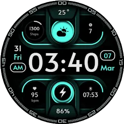 Fancy Digital Watch Face icon