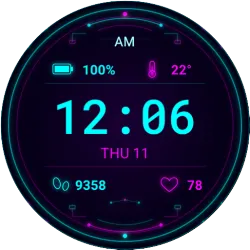 Cyber Space Watch Face icon