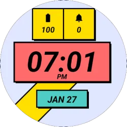 Neobrutalism - watch face icon