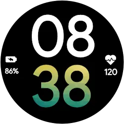 Modern Bold Digital WatchFace icon
