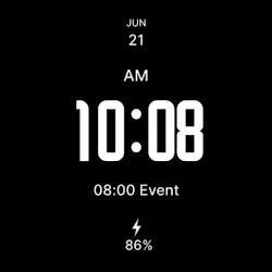 Black Elegant Watch Face icon