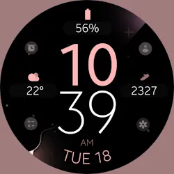 Simple Modern watch face icon