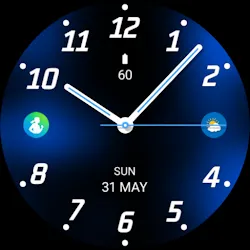 Blue Analogue Watch Face icon