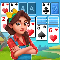 Solitaire Farm: Build & Relax icon