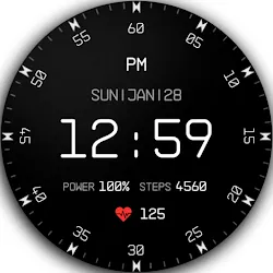 Minimal Digital Watch Face icon