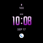 Soft Purple Modern Watch Face