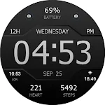 Key WF43 Digital Watch Face