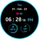 Blue Ring Watch Face