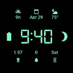 LCD Retro Black watch face
