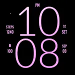 Pure Pink Light Watch Face