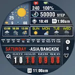 N-SPORT746 Digital Watch Face