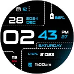 Dotline - Dark Watch Face