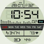 Retro Digital Watch Face