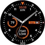 CC Black Analog Watch Face