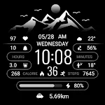 Black White Mountain ZKinWatch