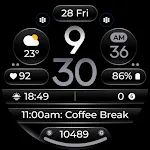 OMG 345 Digital Watch Face