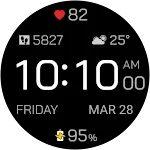 Time Canvas Digital Watch Face