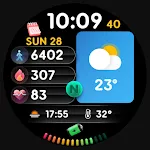 PRADO 67 Digital Watch Face