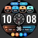 【Hybrid】Flat Small Clock