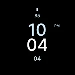 Black Minimal Watch Face