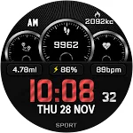 DIGI WEDA URX130 Watch face