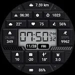 【Digital】Retro Black Buttons