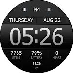 Key WF40 Digital Watch Face