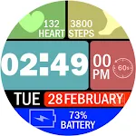 Key021 Digital Watch Face