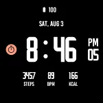 Active Black Watch Face